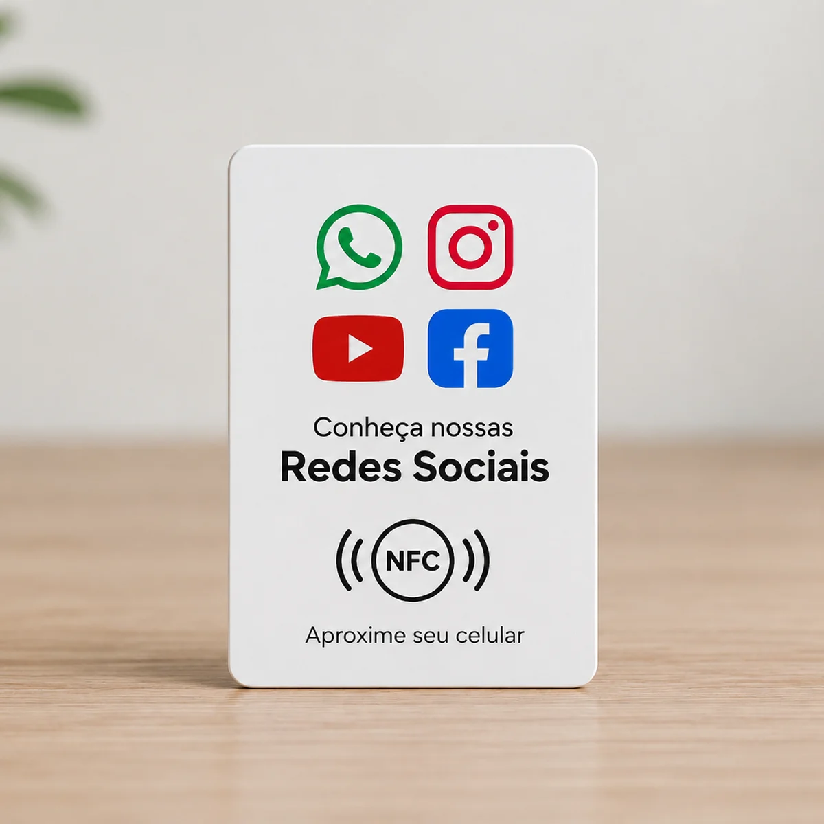 Cartão NFC Redes Sociais