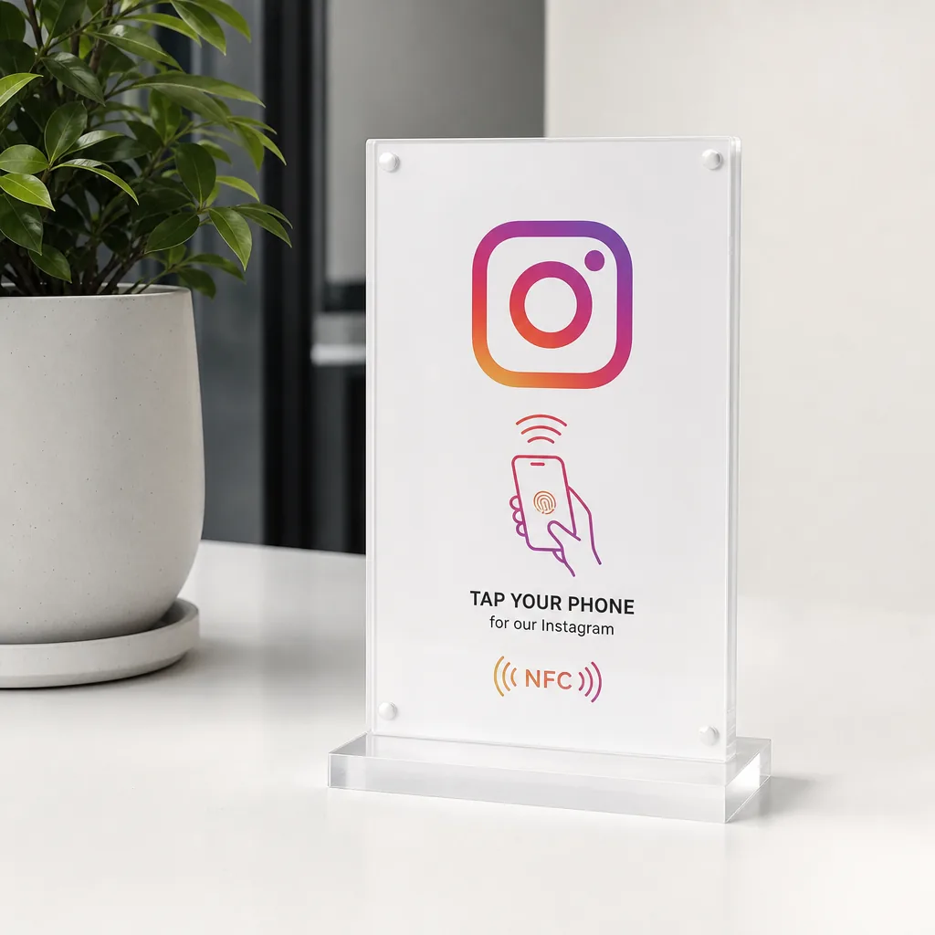 Placa NFC Instagram — Ganhe Seguidores