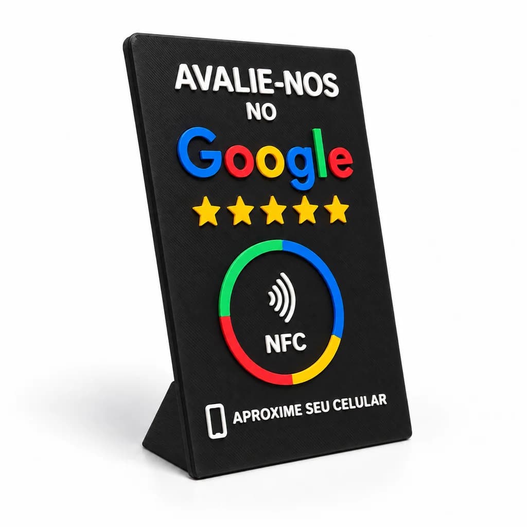 Placa NFC Google Classic v3 Preta