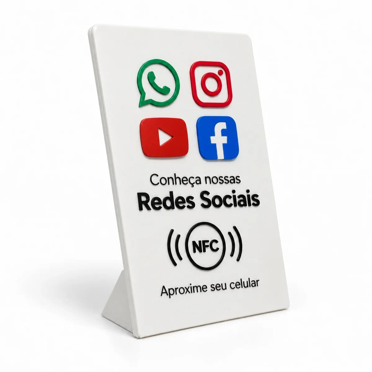 Placa NFC Redes Sociais