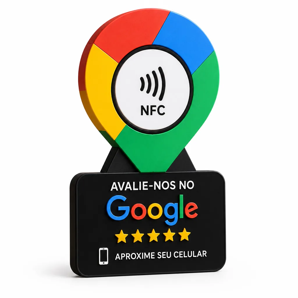 Placa NFC Google Pin de Localização
