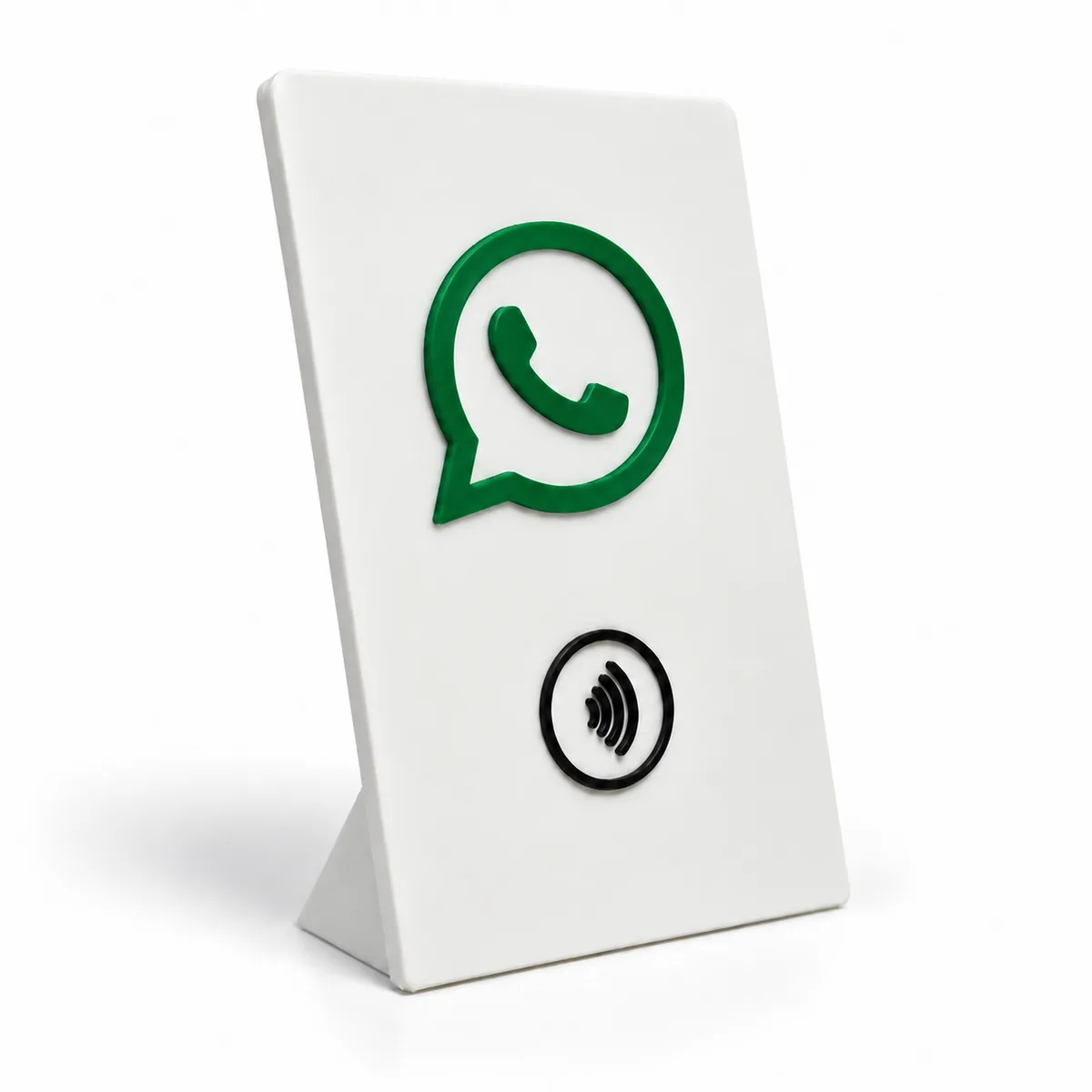Placa NFC WhatsApp — Atendimento com um Toque